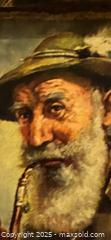 MaxSold Auction: VINTAGE Signed Textured Portrait Print – Old-World Pipe Smoker in Premium Antique Frame” - Newmarket (Ontario, Canada) SELLER MANAGED Downsizing Online Auction - Brimson Drive (STORAGE)