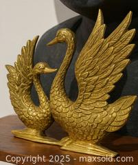 MaxSold Auction: Vintage Solid Brass Swan Sculpture – Regal Elegance &#38; Timeless Craftsmanship  - Newmarket (Ontario, Canada) SELLER MANAGED Downsizing Online Auction - Brimson Drive (STORAGE)