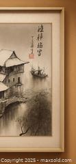 MaxSold Auction: “Winter Stillness Over the Water Village” – Fine Asian Ink Landscape (Framed) and signed - Newmarket (Ontario, Canada) SELLER MANAGED Downsizing Online Auction - Brimson Drive (STORAGE)