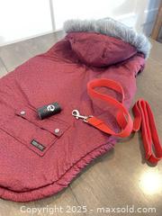 MaxSold Auction: Bailey & Bella Fleece-Lined Dog Coat with Hood & Harness Access - Ottawa (Ontario, Canada) SELLER MANAGED Downsizing Online Auction - Zephyr Avenue