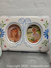 MaxSold Auction: Lot of three hand painted ceramic picture frames - Barrie (Ontario, Canada) SELLER MANAGED Reseller Online Auction - Innisfil Street (STORAGE)