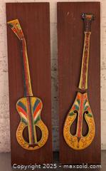 MaxSold Auction: MCM Vintage Devon Ware Made in Canada Hand Painted Ceramic Guitar and Mandolin Wall Plaques  - Barrie (Ontario, Canada) SELLER MANAGED Reseller Online Auction - Innisfil Street (STORAGE)