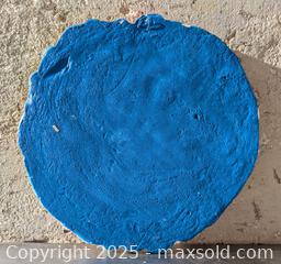 MaxSold Auction: "Thank you God for Everything" blessing - Round Vintage Chalk Ware Plaster Wall Plaque c1950's - Barrie (Ontario, Canada) SELLER MANAGED Reseller Online Auction - Innisfil Street (STORAGE)