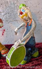 MaxSold Auction: Vintage Two Large Mexico Paper Mache Musician Clowns Artist Mejico Constantino signed - Barrie (Ontario, Canada) SELLER MANAGED Reseller Online Auction - Innisfil Street (STORAGE)