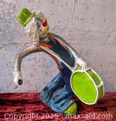 MaxSold Auction: Vintage Two Large Mexico Paper Mache Musician Clowns Artist Mejico Constantino signed - Barrie (Ontario, Canada) SELLER MANAGED Reseller Online Auction - Innisfil Street (STORAGE)