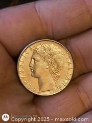 MaxSold Auction: 100.L Coin Of Italy - South Frontenac (Ontario, Canada) SELLER MANAGED Downsizing Online Auction - Battersea Road