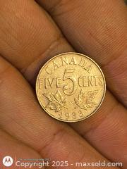 MaxSold Auction: 1933 5 cent coin of Canada - South Frontenac (Ontario, Canada) SELLER MANAGED Downsizing Online Auction - Battersea Road