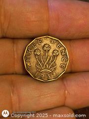 MaxSold Auction: 1940s 3 pence coin of england  - South Frontenac (Ontario, Canada) SELLER MANAGED Downsizing Online Auction - Battersea Road