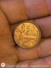 MaxSold Auction: 50 Francs Coin Rooster - South Frontenac (Ontario, Canada) SELLER MANAGED Downsizing Online Auction - Battersea Road