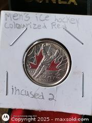 MaxSold Auction: Canada Men&#39;s Colorized Hockey Coin 25 Cent - South Frontenac (Ontario, Canada) SELLER MANAGED Downsizing Online Auction - Battersea Road