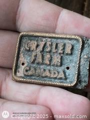 MaxSold Auction: Chrystler Farm Badge Tage Bronze - South Frontenac (Ontario, Canada) SELLER MANAGED Downsizing Online Auction - Battersea Road