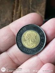 MaxSold Auction: Gem Mint Queen Elizabeth Black Toonie - South Frontenac (Ontario, Canada) SELLER MANAGED Downsizing Online Auction - Battersea Road