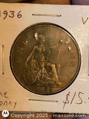 MaxSold Auction: High Grade Large Cent Coin England 1936 - South Frontenac (Ontario, Canada) SELLER MANAGED Downsizing Online Auction - Battersea Road