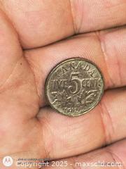 MaxSold Auction: Rainbow Gasoline Toned 1927 5 cent coin - South Frontenac (Ontario, Canada) SELLER MANAGED Downsizing Online Auction - Battersea Road