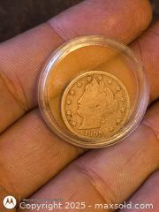 MaxSold Auction: US Barber Nickel in holder  - South Frontenac (Ontario, Canada) SELLER MANAGED Downsizing Online Auction - Battersea Road