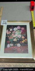 MaxSold Auction: Framed Floral Still-Life Print with Gold Finish Frame - Warwick (Rhode Island, USA) SELLER MANAGED Reseller Online Auction - Warwick Avenue
