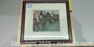 MaxSold Auction: Framed Matted Degas Art Print, Dark Wood Frame - Warwick (Rhode Island, USA) SELLER MANAGED Reseller Online Auction - Warwick Avenue