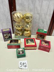 MaxSold Auction: Hallmark &#38; Enesco Christmas Ornament Lot — Mixed Materials - Warwick (Rhode Island, USA) SELLER MANAGED Reseller Online Auction - Warwick Avenue