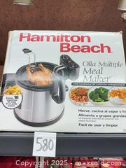 MaxSold Auction: Hamilton Beach Multi-Cooker / Fryer — Boil &#38; Fry, Basket &#38; Steam Tray - Warwick (Rhode Island, USA) SELLER MANAGED Reseller Online Auction - Warwick Avenue