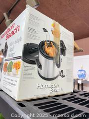 MaxSold Auction: Hamilton Beach Multi-Cooker / Fryer — Boil &#38; Fry, Basket &#38; Steam Tray - Warwick (Rhode Island, USA) SELLER MANAGED Reseller Online Auction - Warwick Avenue