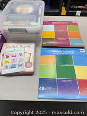 MaxSold Auction: Imagine That Craft Supply Lot with Cardstock Pads &#38; Storage Box - Warwick (Rhode Island, USA) SELLER MANAGED Reseller Online Auction - Warwick Avenue