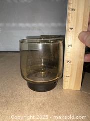 MaxSold Auction: Libbey Smoky Amber Glass Goblets &#38; Lowball Tumblers, Set of 10 - Warwick (Rhode Island, USA) SELLER MANAGED Reseller Online Auction - Warwick Avenue