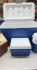 MaxSold Auction: Lot of 4 Coolers &#38; Beverage Jug — Large ~48 qt - Warwick (Rhode Island, USA) SELLER MANAGED Reseller Online Auction - Warwick Avenue
