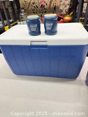 MaxSold Auction: Lot of 4 Coolers &#38; Beverage Jug — Large ~48 qt - Warwick (Rhode Island, USA) SELLER MANAGED Reseller Online Auction - Warwick Avenue