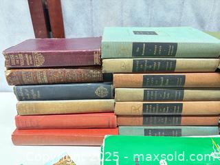 MaxSold Auction: Lot of Cloth-Covered Hardcover Books — History &#38; Literature - Warwick (Rhode Island, USA) SELLER MANAGED Reseller Online Auction - Warwick Avenue