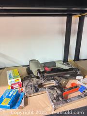 MaxSold Auction: Lot of Handheld Staplers/Tackers and Pneumatic Brad Nailer - Warwick (Rhode Island, USA) SELLER MANAGED Reseller Online Auction - Warwick Avenue