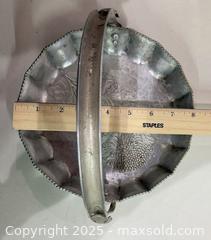 MaxSold Auction: Lot of Mixed Metal Serving Pieces, Approx. 12 - Warwick (Rhode Island, USA) SELLER MANAGED Reseller Online Auction - Warwick Avenue