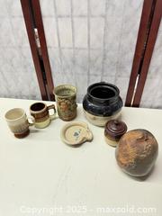 MaxSold Auction: Lot of Vintage/Handmade Stoneware Pottery, Mixed Pieces - Warwick (Rhode Island, USA) SELLER MANAGED Reseller Online Auction - Warwick Avenue