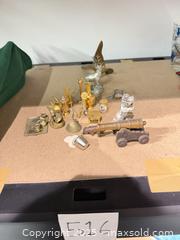 MaxSold Auction: Mixed Metal Miniature Figurines &#38; Small Decorative Metalware Lot - Warwick (Rhode Island, USA) SELLER MANAGED Reseller Online Auction - Warwick Avenue