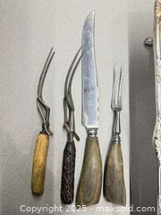 MaxSold Auction: Ornate 7-Piece Serving Set: Dish, Tray &#38; Utensils - Warwick (Rhode Island, USA) SELLER MANAGED Reseller Online Auction - Warwick Avenue