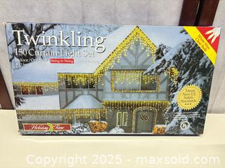 MaxSold Auction: Plush Santa with Light Curtain/String Light Sets, Stocking Holders - Warwick (Rhode Island, USA) SELLER MANAGED Reseller Online Auction - Warwick Avenue