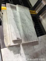 MaxSold Auction: Polished White Marble Slab/Tile Pieces  - Warwick (Rhode Island, USA) SELLER MANAGED Reseller Online Auction - Warwick Avenue