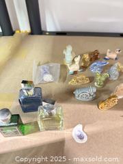 MaxSold Auction: Porcelain/Ceramic Miniature Figurines &#38; Small Mini Perfume Glass Bottles - Warwick (Rhode Island, USA) SELLER MANAGED Reseller Online Auction - Warwick Avenue