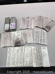 MaxSold Auction: Provo Craft Alphabet/Number Stencil Plates (Template Set) - Warwick (Rhode Island, USA) SELLER MANAGED Reseller Online Auction - Warwick Avenue