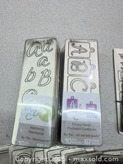 MaxSold Auction: Provo Craft Alphabet/Number Stencil Plates (Template Set) - Warwick (Rhode Island, USA) SELLER MANAGED Reseller Online Auction - Warwick Avenue