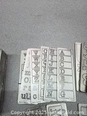 MaxSold Auction: Provo Craft Alphabet/Number Stencil Plates (Template Set) - Warwick (Rhode Island, USA) SELLER MANAGED Reseller Online Auction - Warwick Avenue