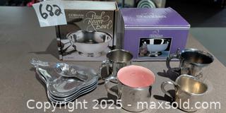 MaxSold Auction: Silverplate serveware lot with Gorham, Sheridan &#38; boxed bowls - Warwick (Rhode Island, USA) SELLER MANAGED Reseller Online Auction - Warwick Avenue
