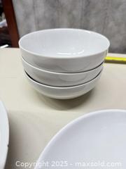 MaxSold Auction: Stoneware White Dinnerware, 27 Pieces — Ikea/Crate and Barrel - Warwick (Rhode Island, USA) SELLER MANAGED Reseller Online Auction - Warwick Avenue
