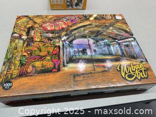 MaxSold Auction: THE DOG Urban Art 150 &#38; 1000pc 2-Sided Yorkshire Terrier Puzzles - Warwick (Rhode Island, USA) SELLER MANAGED Reseller Online Auction - Warwick Avenue