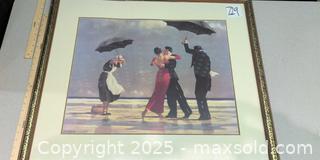 MaxSold Auction: The Singing Butler by Jack Vettriano Framed - Warwick (Rhode Island, USA) SELLER MANAGED Reseller Online Auction - Warwick Avenue