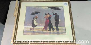 MaxSold Auction: The Singing Butler by Jack Vettriano Framed - Warwick (Rhode Island, USA) SELLER MANAGED Reseller Online Auction - Warwick Avenue