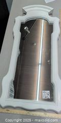 MaxSold Auction: Thomasville Framed Wall Mirror 48 x 22 in, White - Warwick (Rhode Island, USA) SELLER MANAGED Reseller Online Auction - Warwick Avenue