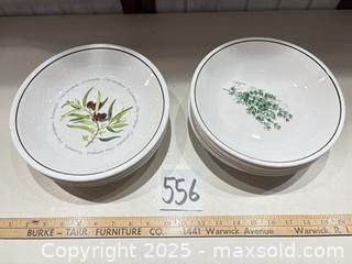 MaxSold Auction: Williams-Sonoma Ceramic 7-Piece Set, Olive &#38; Thyme Patterns - Warwick (Rhode Island, USA) SELLER MANAGED Reseller Online Auction - Warwick Avenue