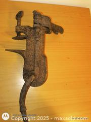MaxSold Auction: Antique Cast iron Grinding tool  - South Frontenac (Ontario, Canada) SELLER MANAGED Downsizing Online Auction - Battersea Road