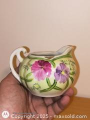 MaxSold Auction: Antique ceramic jug with floral Ceramic creamer - South Frontenac (Ontario, Canada) SELLER MANAGED Downsizing Online Auction - Battersea Road