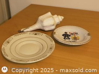 MaxSold Auction: Ceramic Plates And Shell lot - South Frontenac (Ontario, Canada) SELLER MANAGED Downsizing Online Auction - Battersea Road